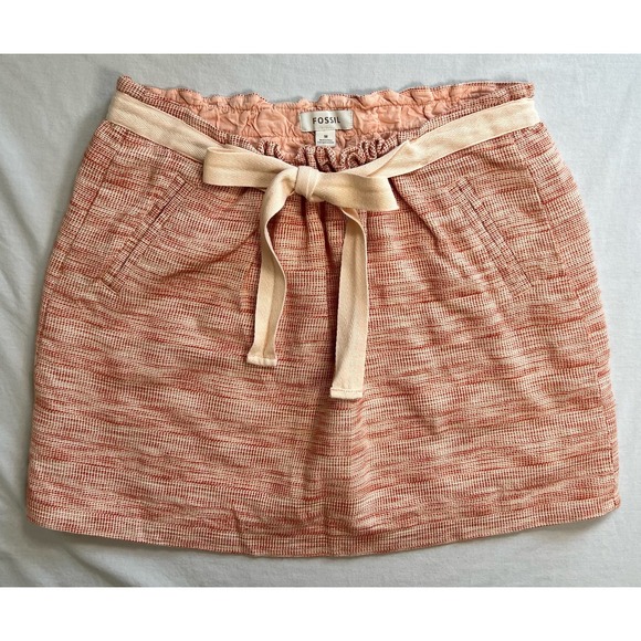 Fossil Darcy Mini Skirt Terra Cotta Size MED - Picture 1 of 9